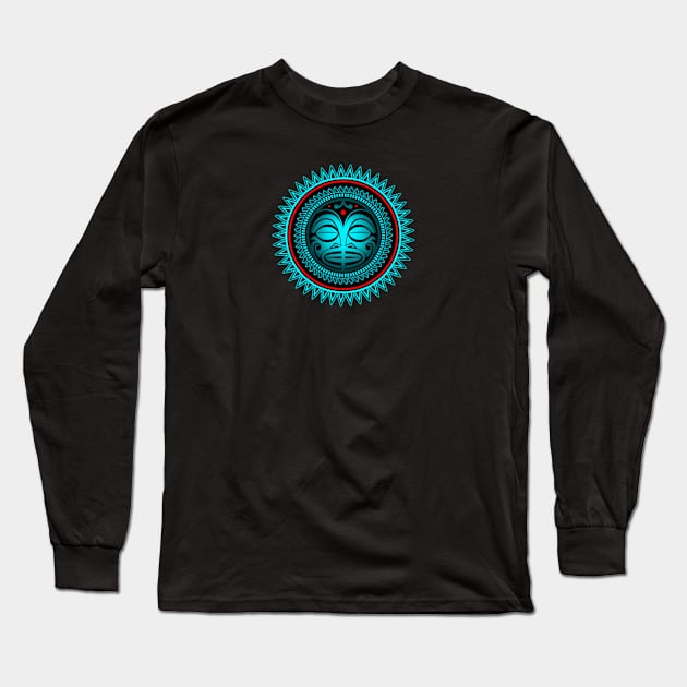 POLYNESIAN MASK 3B Long Sleeve T-Shirt by GardenOfNightmares